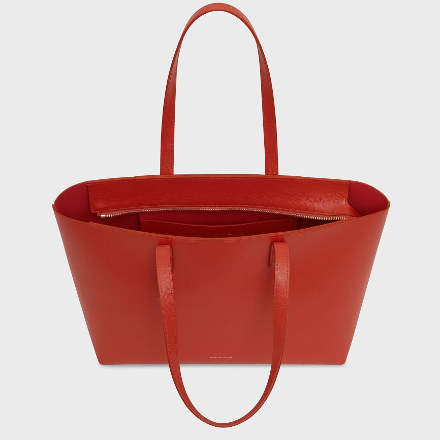 Women's Mansur Gavriel Small Zip Tote Bags Red | AU 7902MC